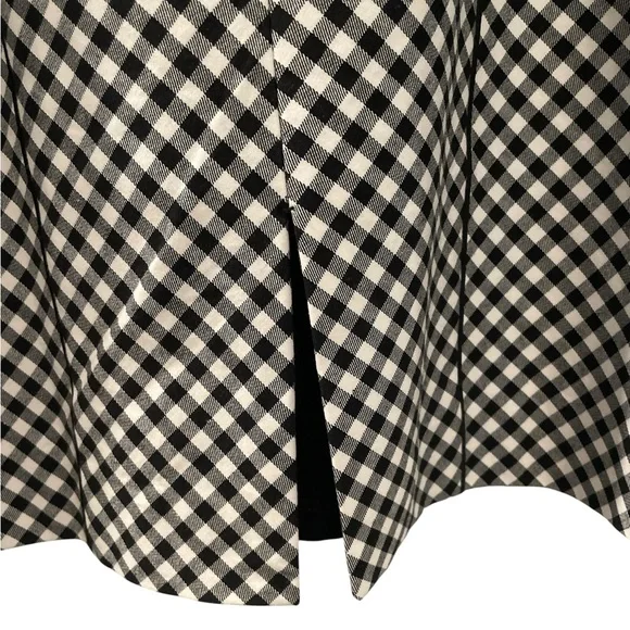 White House Black Market Sleeveless Black/White Gingham Sheath Dress Size 8 - Picture 10 of 12